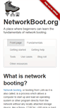 Mobile Screenshot of networkboot.org